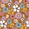 Printed Popelin LYSMEE Toffee / Vintage Multicolored